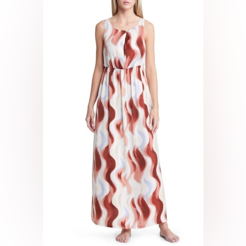 Open Edit S Twist Front Satin Dress